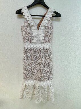 Bardot White Lace Dress XS